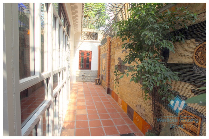 Beautiful villa with garage and garden for rent in Ciputra, Tay Ho